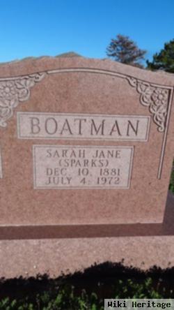 Sarah Jane Sparks Boatman