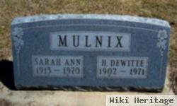 Sarah Ann Uhls Mulnix