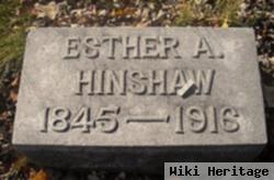 Esther A Fudge Hinshaw