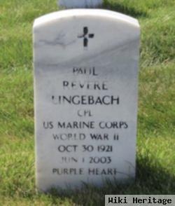 Cpl Paul Revere Lingebach