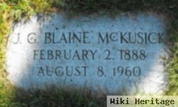 J. G. Blaine Mckusick