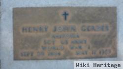 Henry John Gerdes