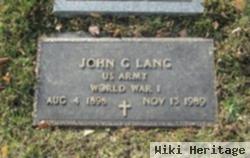 John G. Lang