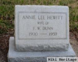 Annie Lee Hewitt Dunn