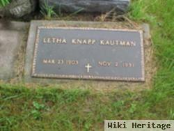 Letha Knapp Kautman