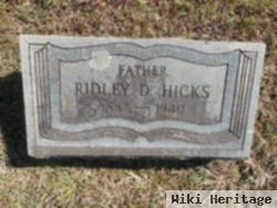 Ridley D Hicks