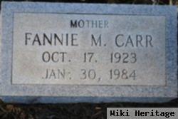 Fannie M Carr