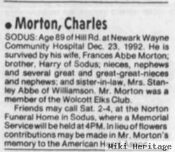 Charles E Morton