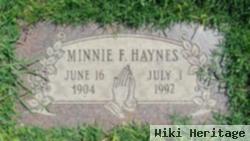 Minnie F Haynes