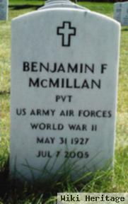 Benjamin F Mcmillan