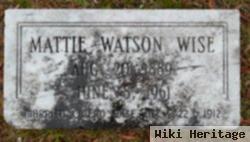 Martha Jane "mattie" Watson Wise
