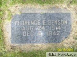 Florence Elizabeth "betty" Williams Benson