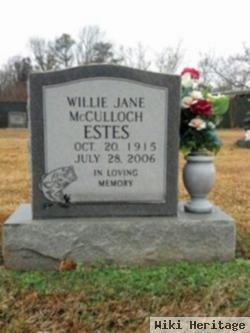 Willie Jane Mcculloch Estes