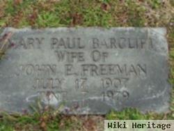 Mary Paul Barclift Freeman