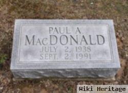 Paul A Macdonald