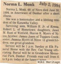 Norma L Jones Monk