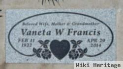 Vaneta Wanda Stagner Francis