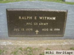 Pfc Ralph E Witham