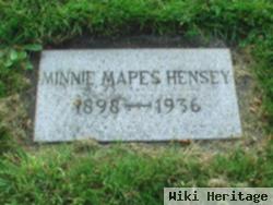 Minnie E Mapes Hensey
