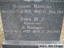 Anna Dorotha Friedricka Schultz Rampke