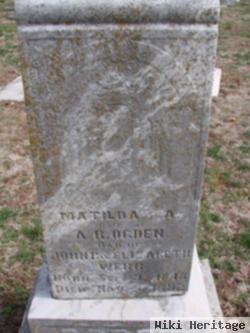 Matilda A. Webb Ogden