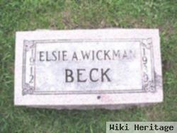 Elsie A. Wickman Beck