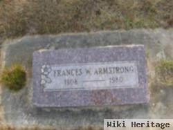 Frances W Armstrong