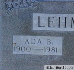 Ada B Senior Lehman