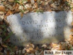 Pfc David F Evans