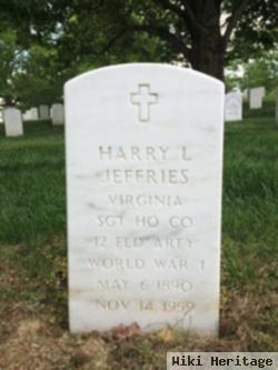 Harry L Jeffries