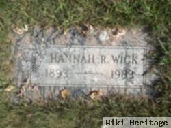 Hannah R. Wick