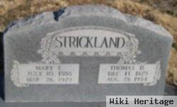 Mary E Strickland