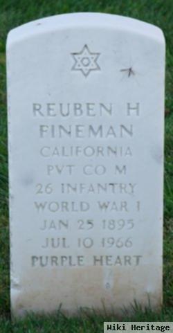 Reuben H Fineman