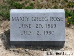 Maxcy Greeg Rose