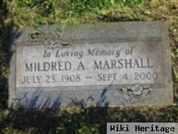 Mildred A Marshall