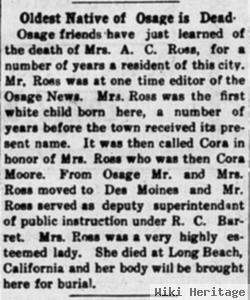 Cora L Moore Ross