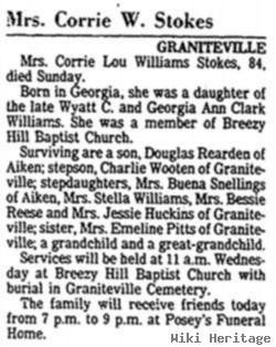 Corrie Louise "lou" Williams Stokes