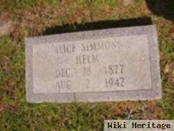 Lydia Alice Simmons Helm