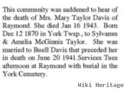 Mary Taylor Davis