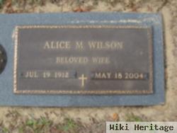 Alice M Wilson