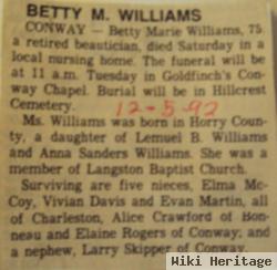 Betty Marie Williams