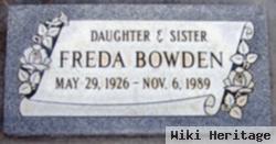 Freda Bowden