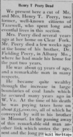 Henry Thompson Peery