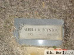 Albula W. Boynton