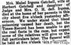 L Mable Irgens Getchell