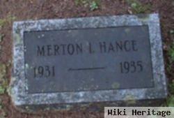 Merton L Hance