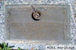 Sula M Hicks Gibbons