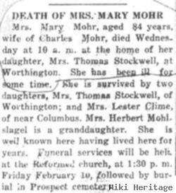 Mary H Adams Mohr