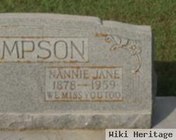 Nannie Jane Parker Thompson