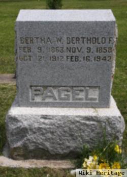 Bertha W Oldenburg Pagel